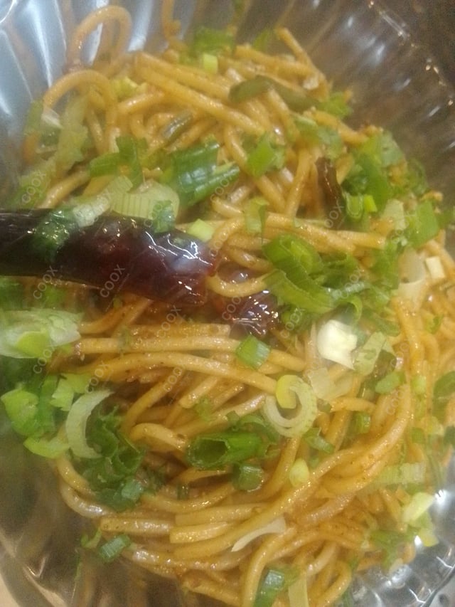 Delicious Chilli Garlic Noodles prepared by COOX