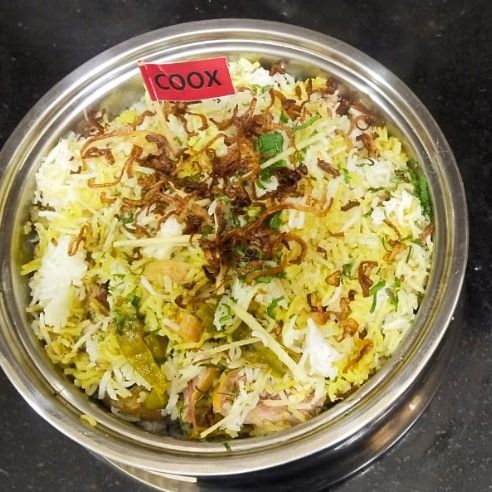 Delicious Chicken Biryani prepared by COOX