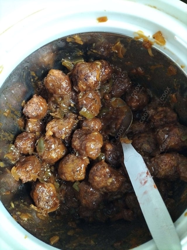 Delicious Veg Manchurian (Dry) prepared by COOX