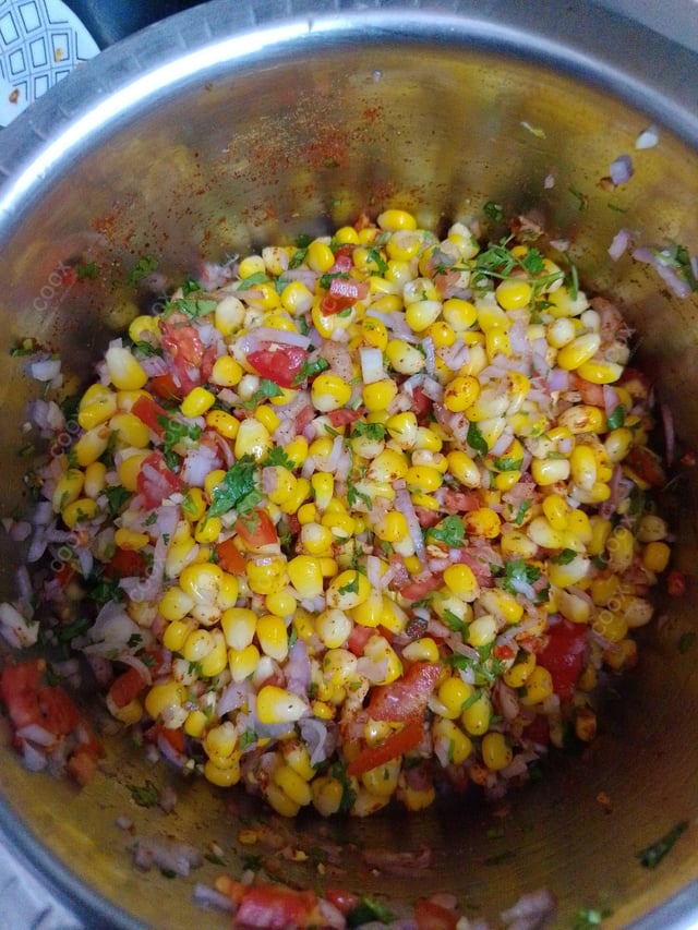 Delicious Corn Chaat prepared by COOX