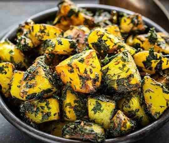 Delicious Aloo Methi prepared by COOX