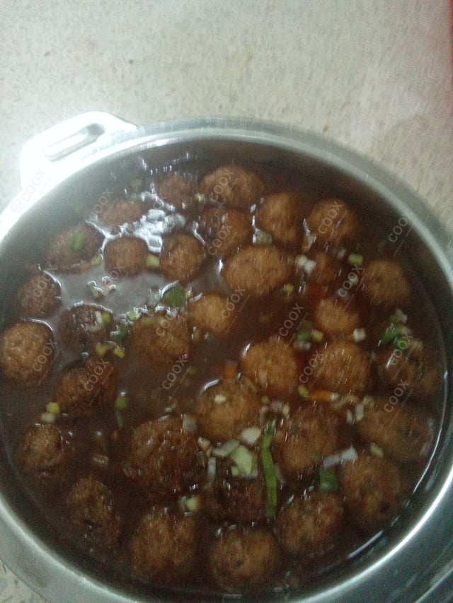 Delicious Veg Manchurian (Gravy) prepared by COOX