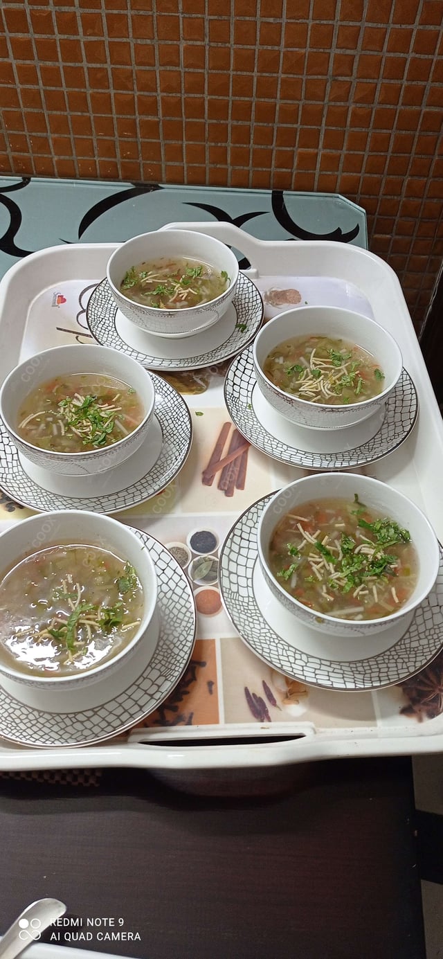 Delicious Vegetable Manchow Soup prepared by COOX