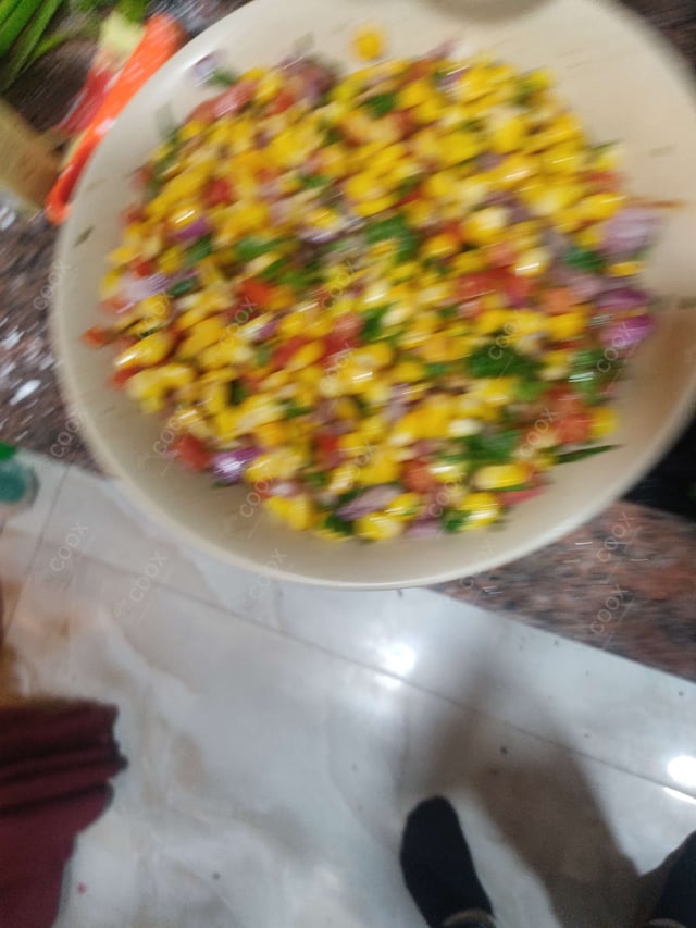 Delicious Corn Chaat prepared by COOX