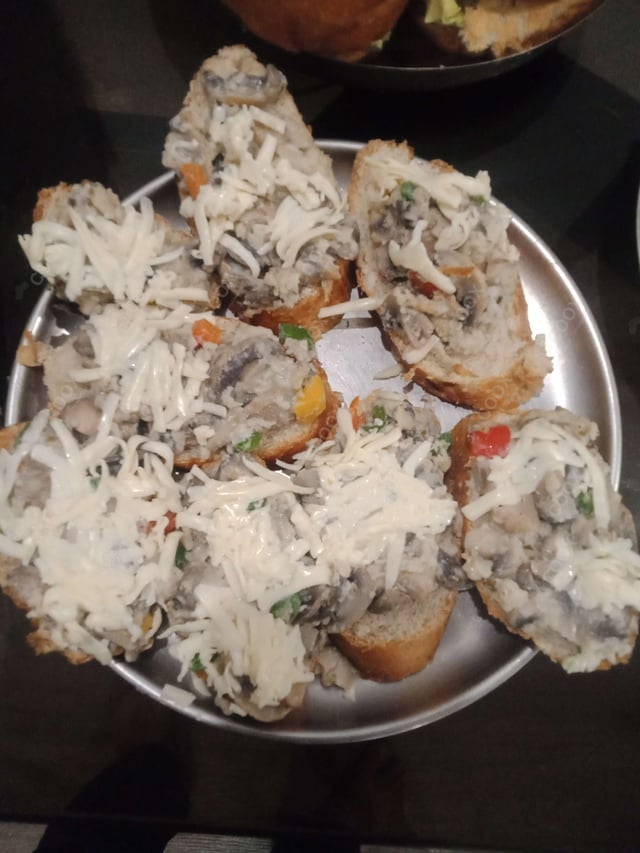 Delicious Tomato Mushroom Bruschetta prepared by COOX