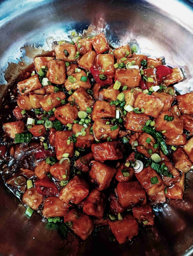 Delicious Chilli Paneer (Dry) prepared by COOX