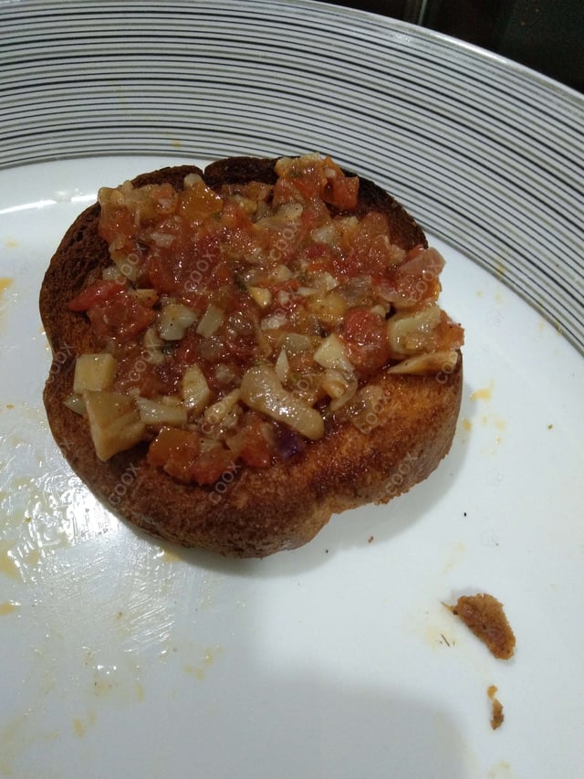 Delicious Tomato Mushroom Bruschetta prepared by COOX