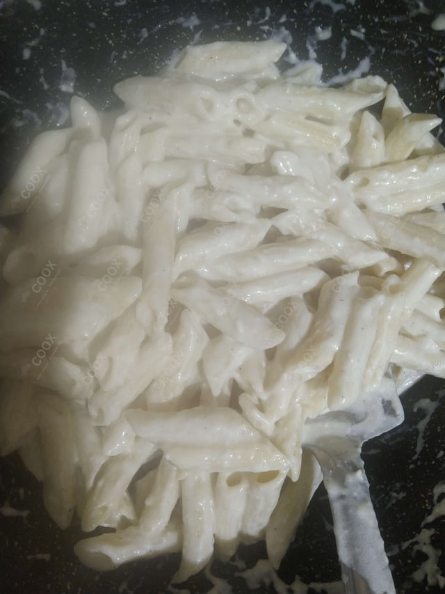 Delicious Pasta in White Sauce prepared by COOX