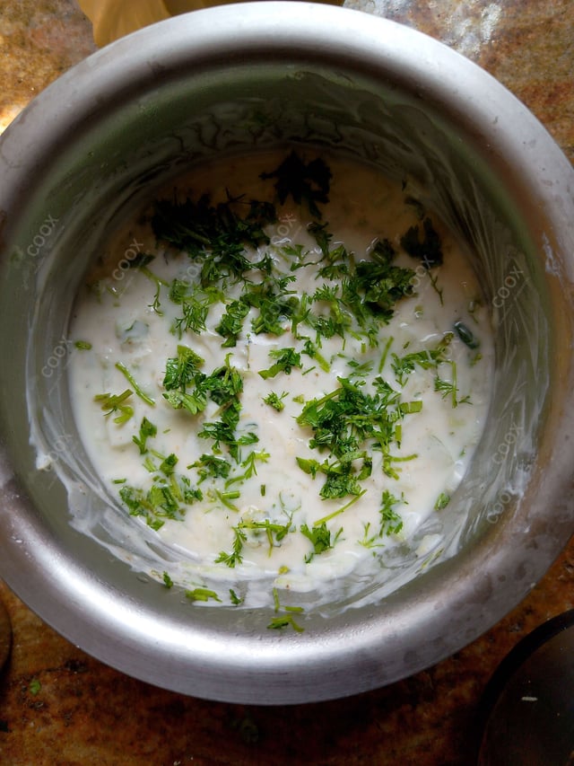 Delicious Cucumber Raita prepared by COOX