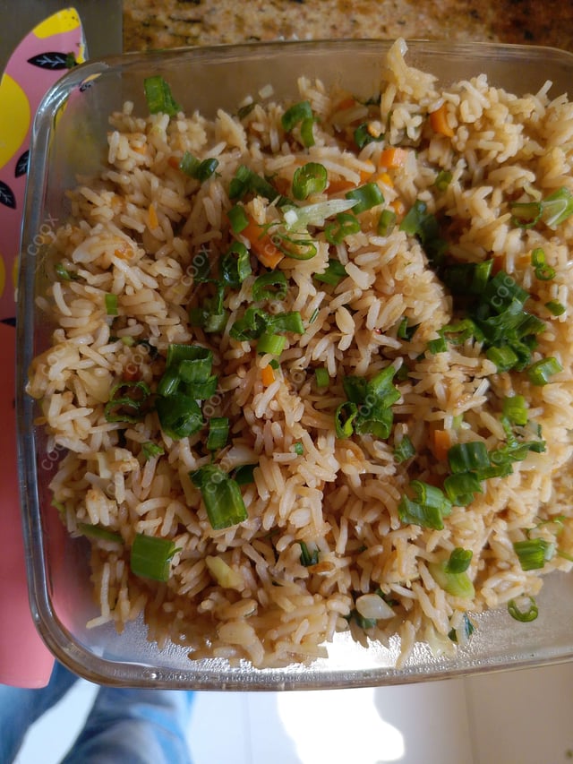 Delicious Veg Fried Rice prepared by COOX