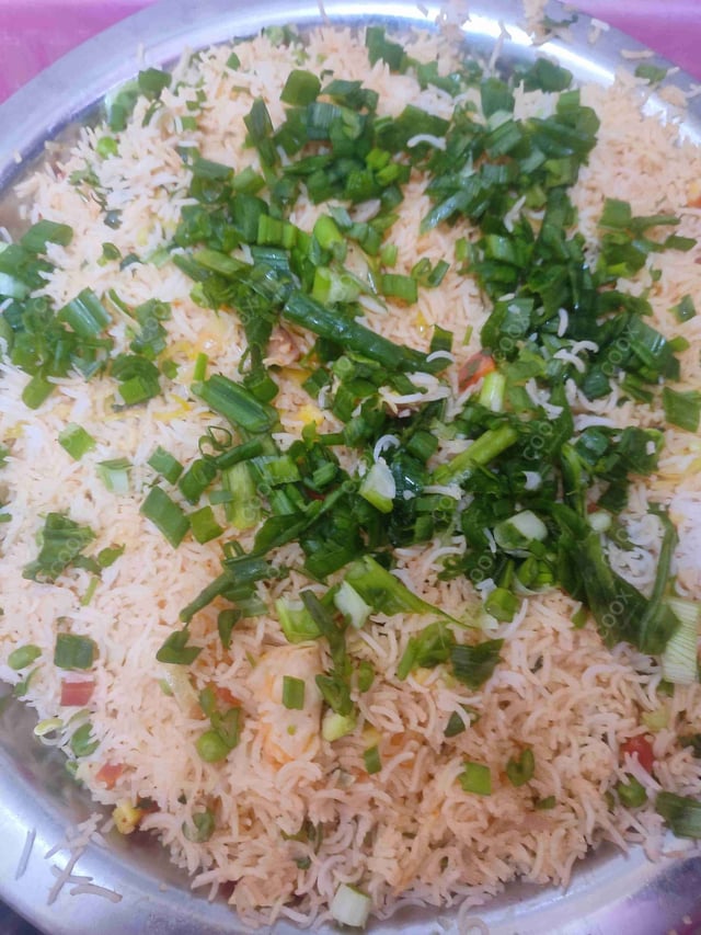 Delicious Veg Fried Rice prepared by COOX