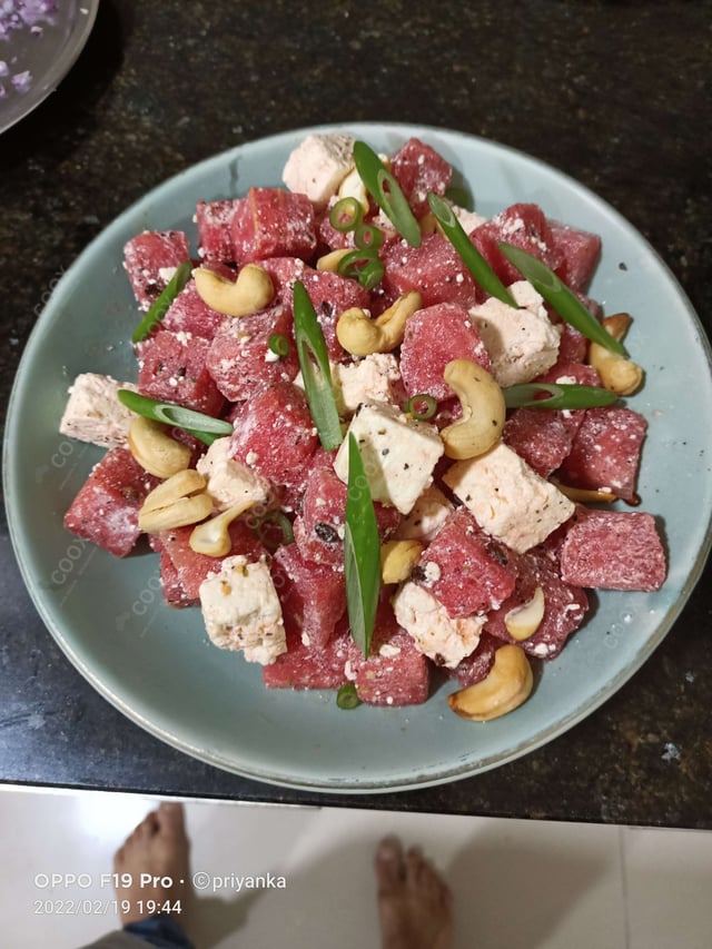 Delicious Watermelon Feta Salad prepared by COOX