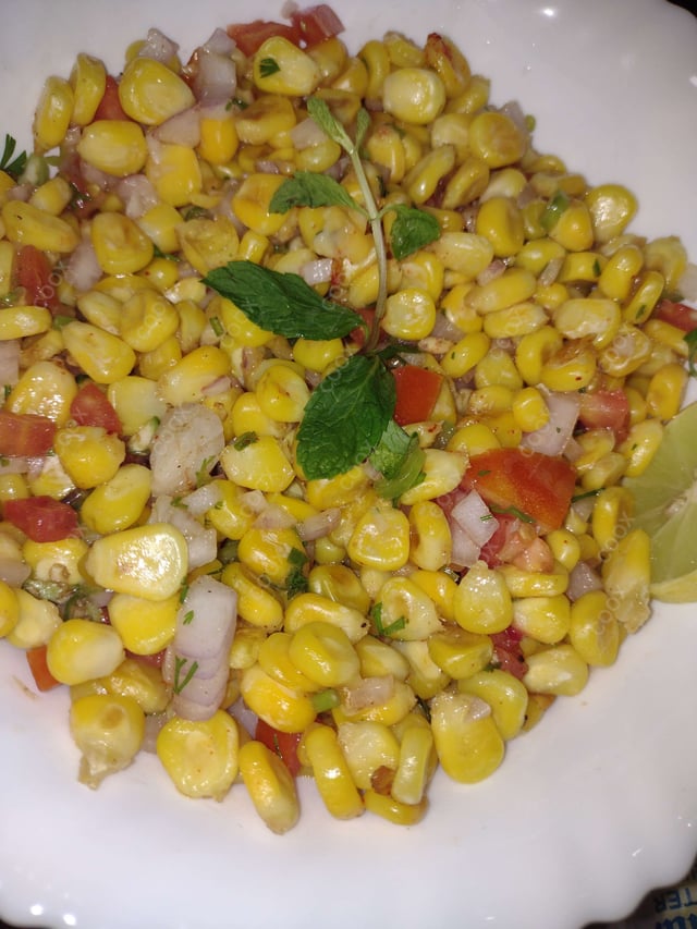 Delicious Corn Chaat prepared by COOX