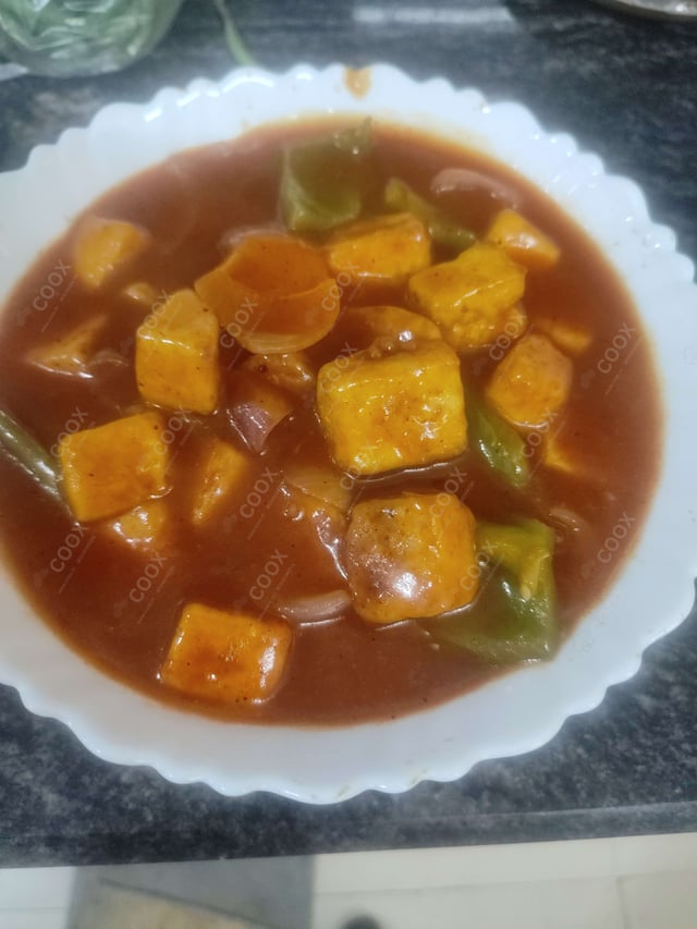 Delicious Chilli Paneer (Gravy) prepared by COOX