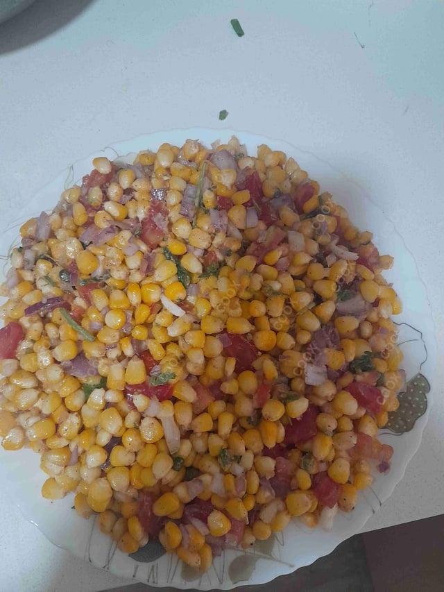 Delicious Corn Chaat prepared by COOX