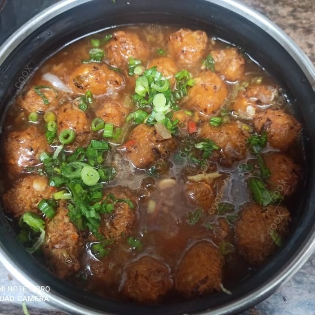 Delicious Veg Manchurian (Gravy) prepared by COOX