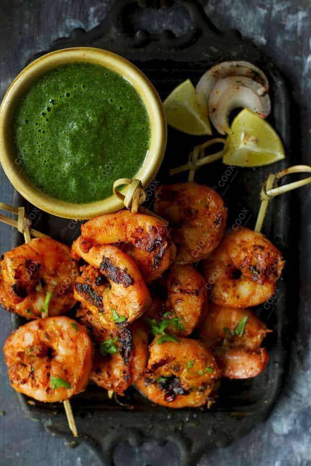 Delicious Tandoori Prawns prepared by COOX