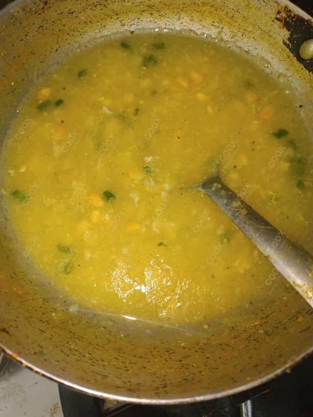 Delicious Chicken Sweet Corn Soup prepared by COOX