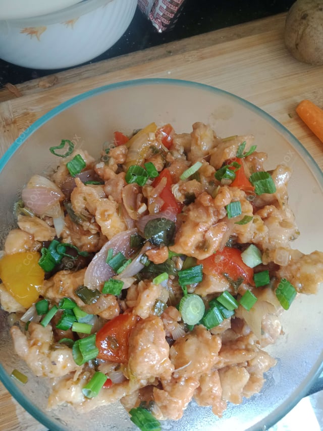 Delicious Chilly Chicken prepared by COOX