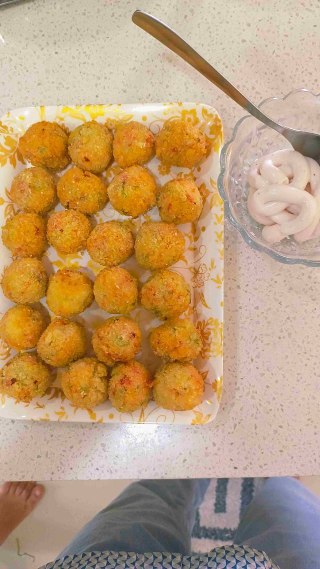 Delicious Fried Cheese Balls prepared by COOX