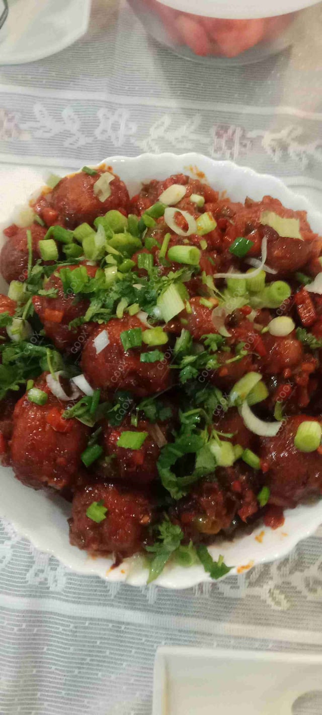 Delicious Veg Manchurian (Dry) prepared by COOX