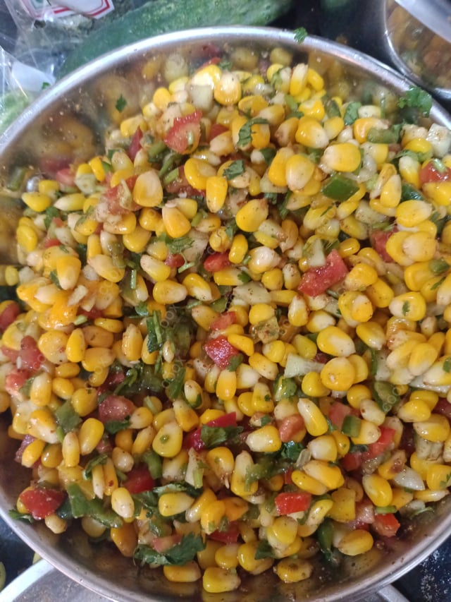 Delicious Corn Chaat prepared by COOX