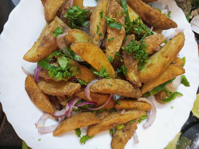 Delicious Potato Wedges prepared by COOX