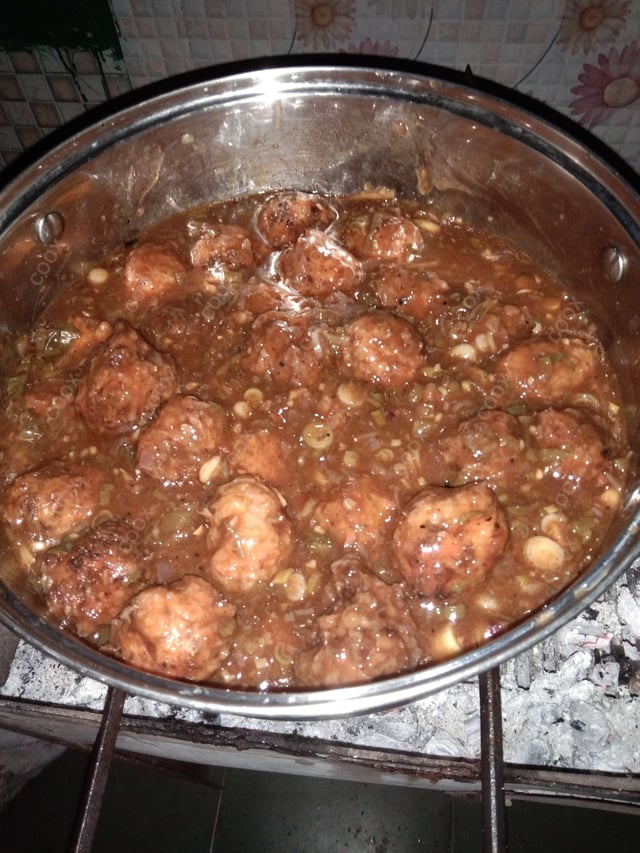 Delicious Veg Manchurian (Gravy) prepared by COOX