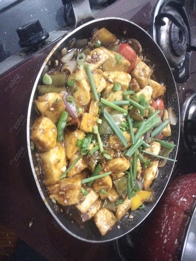 Delicious Chilli Paneer (Dry) prepared by COOX