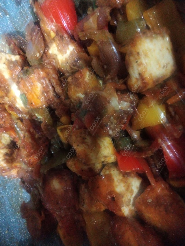 Delicious Chilli Paneer (Dry) prepared by COOX