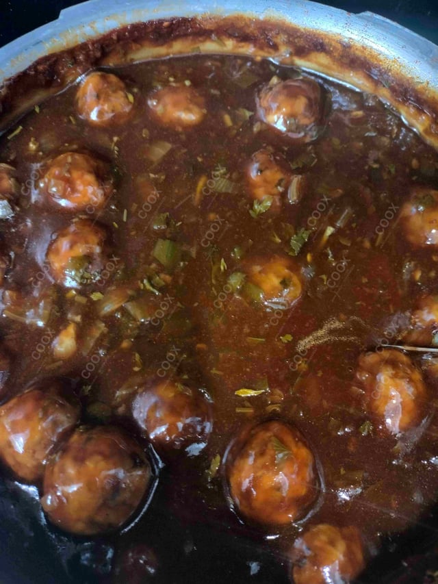 Delicious Veg Manchurian (Gravy) prepared by COOX