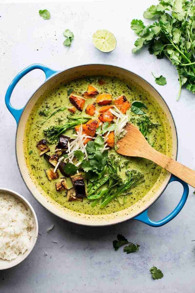 Delicious Green Thai Curry prepared by COOX