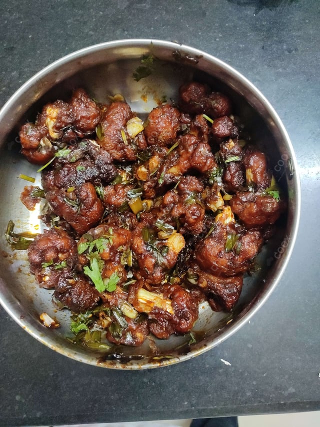 Delicious Veg Manchurian (Dry) prepared by COOX