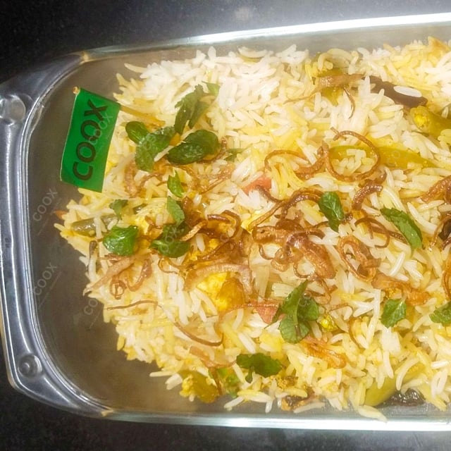 Delicious Veg Biryani prepared by COOX