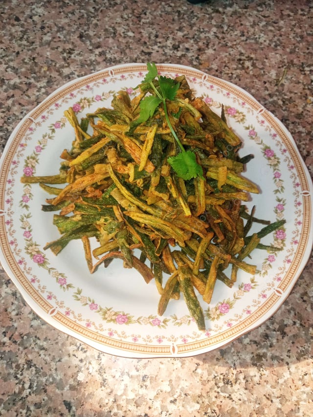 Delicious Kurkuri Bhindi prepared by COOX