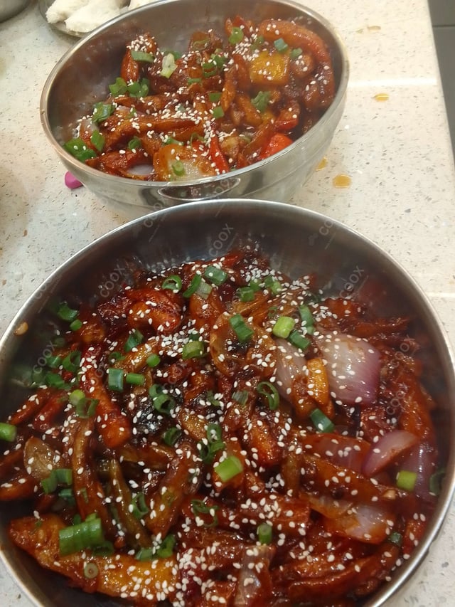 Delicious Honey Chilli Potato prepared by COOX