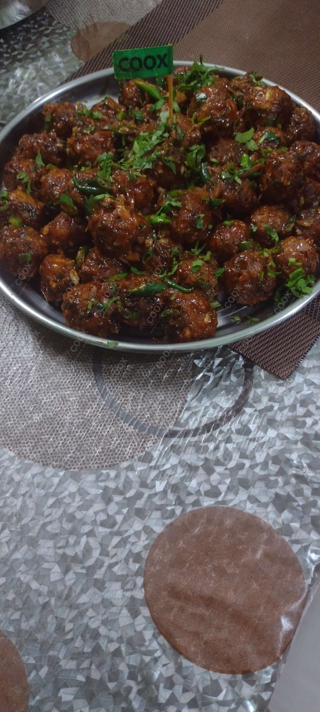 Delicious Veg Manchurian (Dry) prepared by COOX