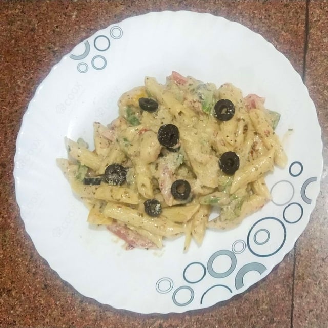 Delicious Pasta in White Sauce prepared by COOX