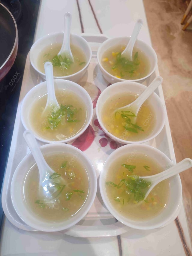 Delicious Sweet Corn Soup prepared by COOX