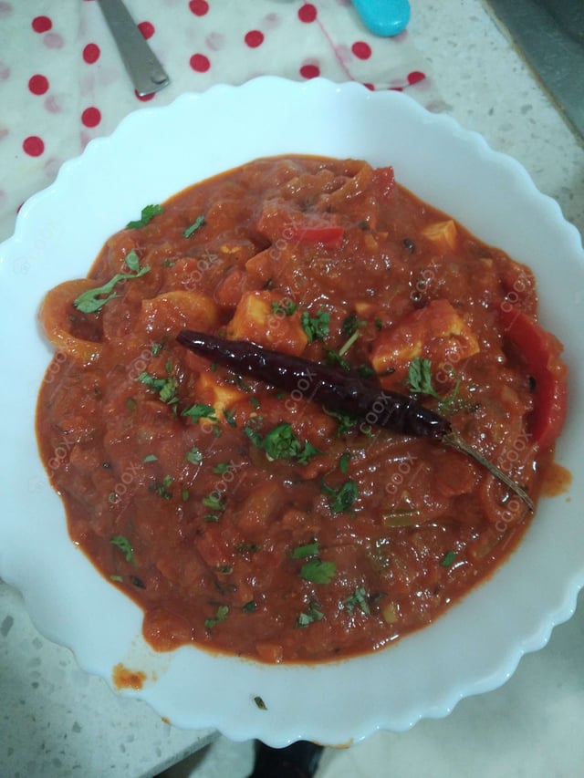 Delicious Kadhai Paneer prepared by COOX