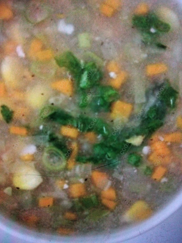 Delicious Sweet Corn Soup prepared by COOX