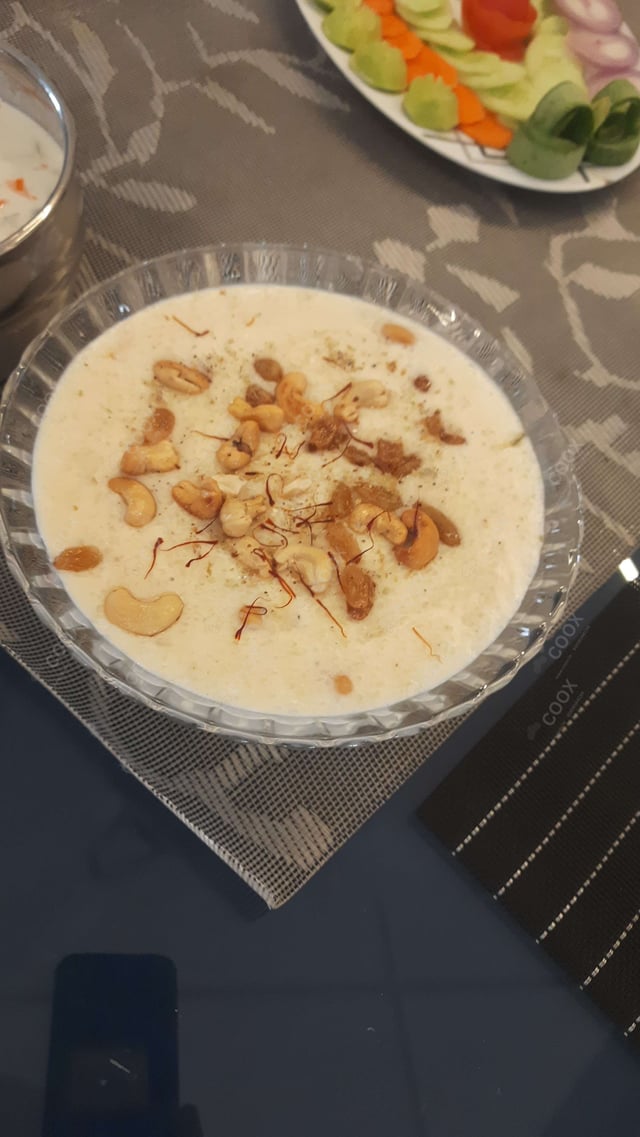 Delicious Phirni prepared by COOX