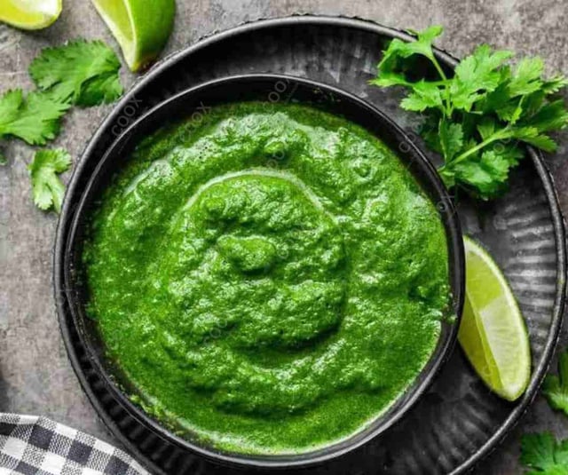 Delicious Green Chutney prepared by COOX