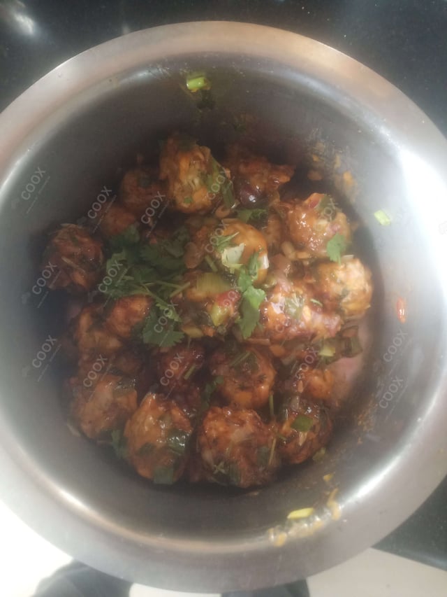 Delicious Veg Manchurian (Dry) prepared by COOX