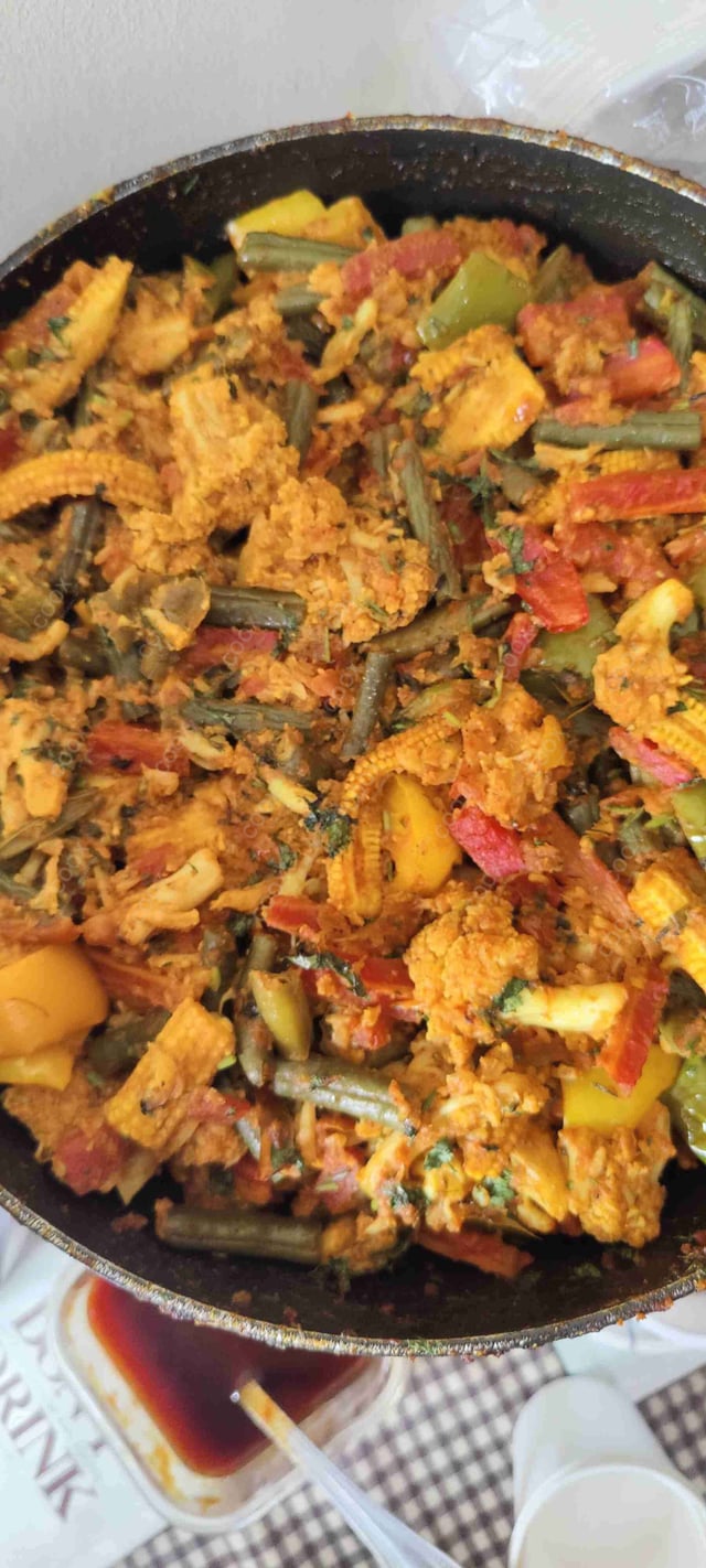 Delicious Veg Jalfrezi prepared by COOX