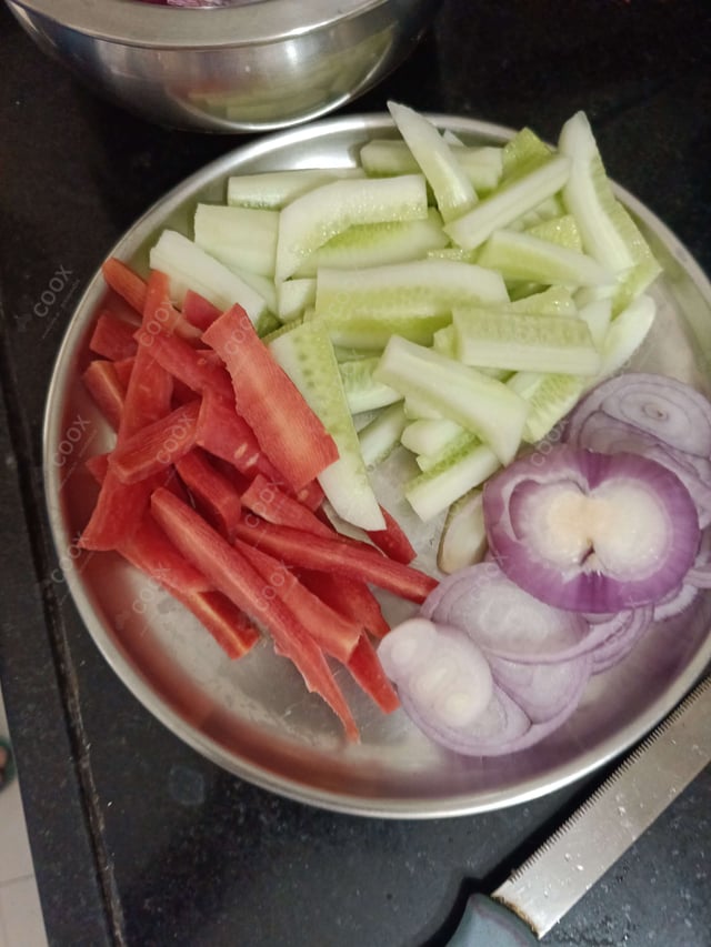 Delicious Salad, Papad prepared by COOX