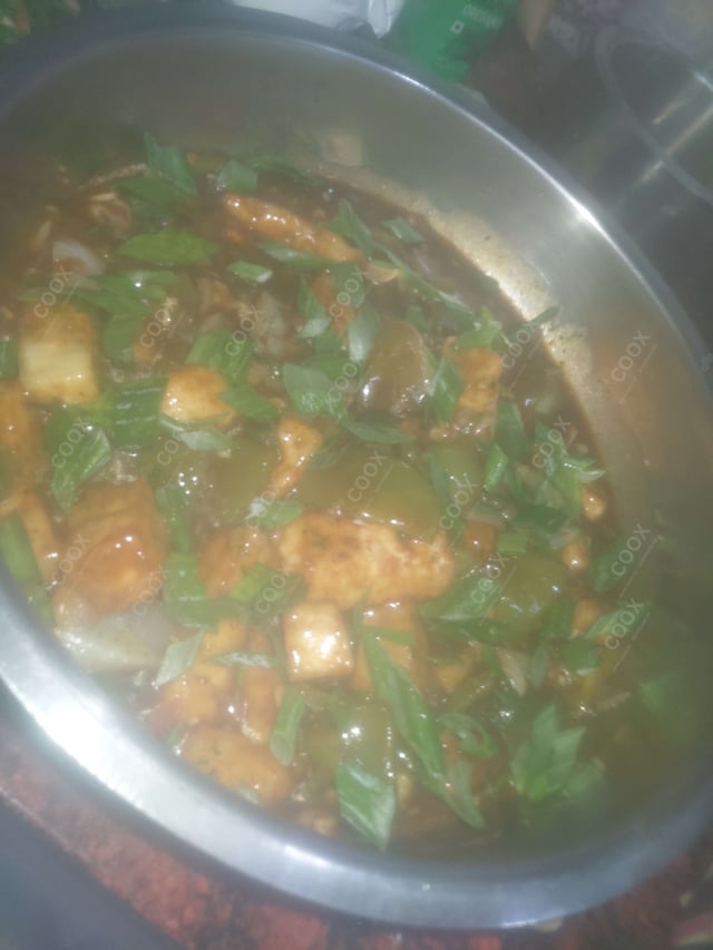 Delicious Chilli Paneer (Dry) prepared by COOX