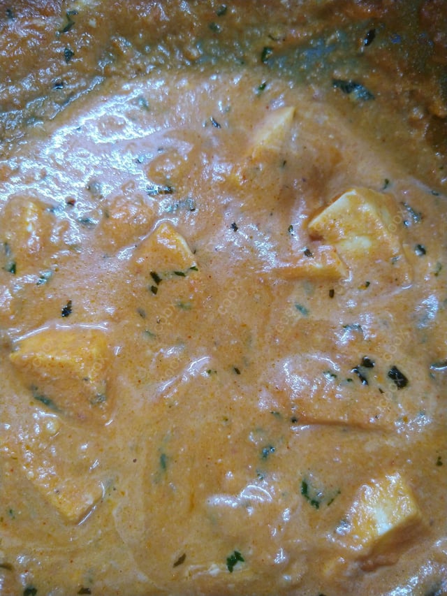 Delicious Shahi Paneer prepared by COOX