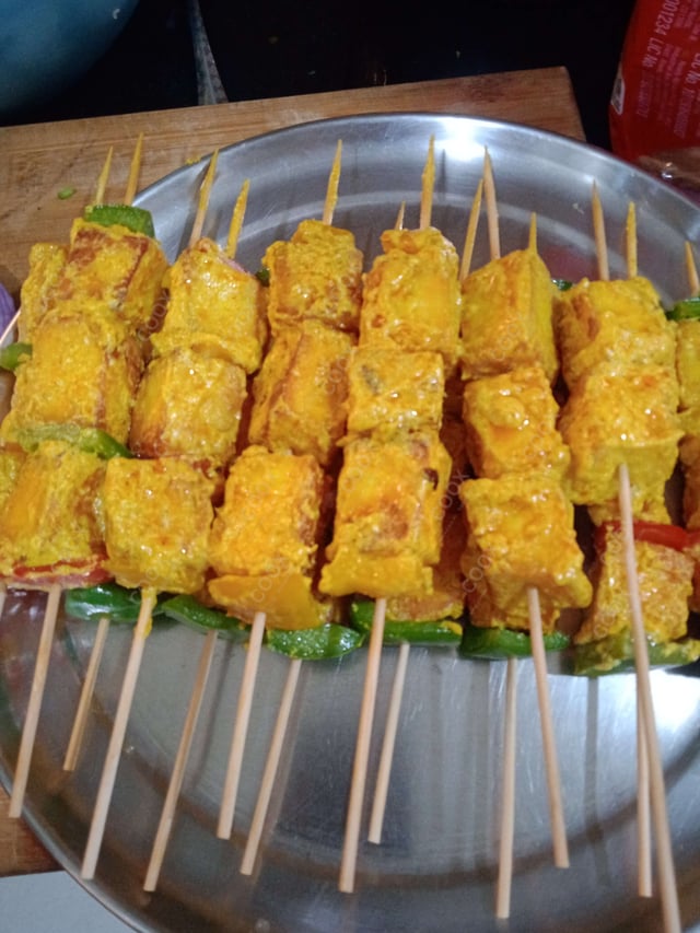 Delicious Paneer Shashlik prepared by COOX