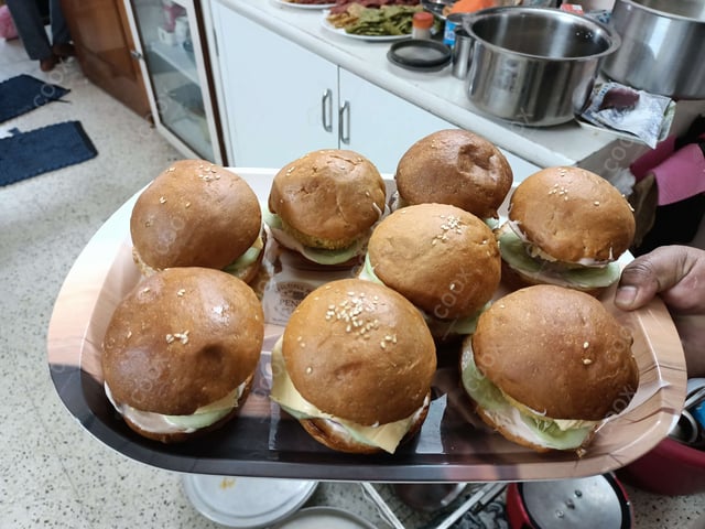 Delicious Mini Veg Burgers prepared by COOX